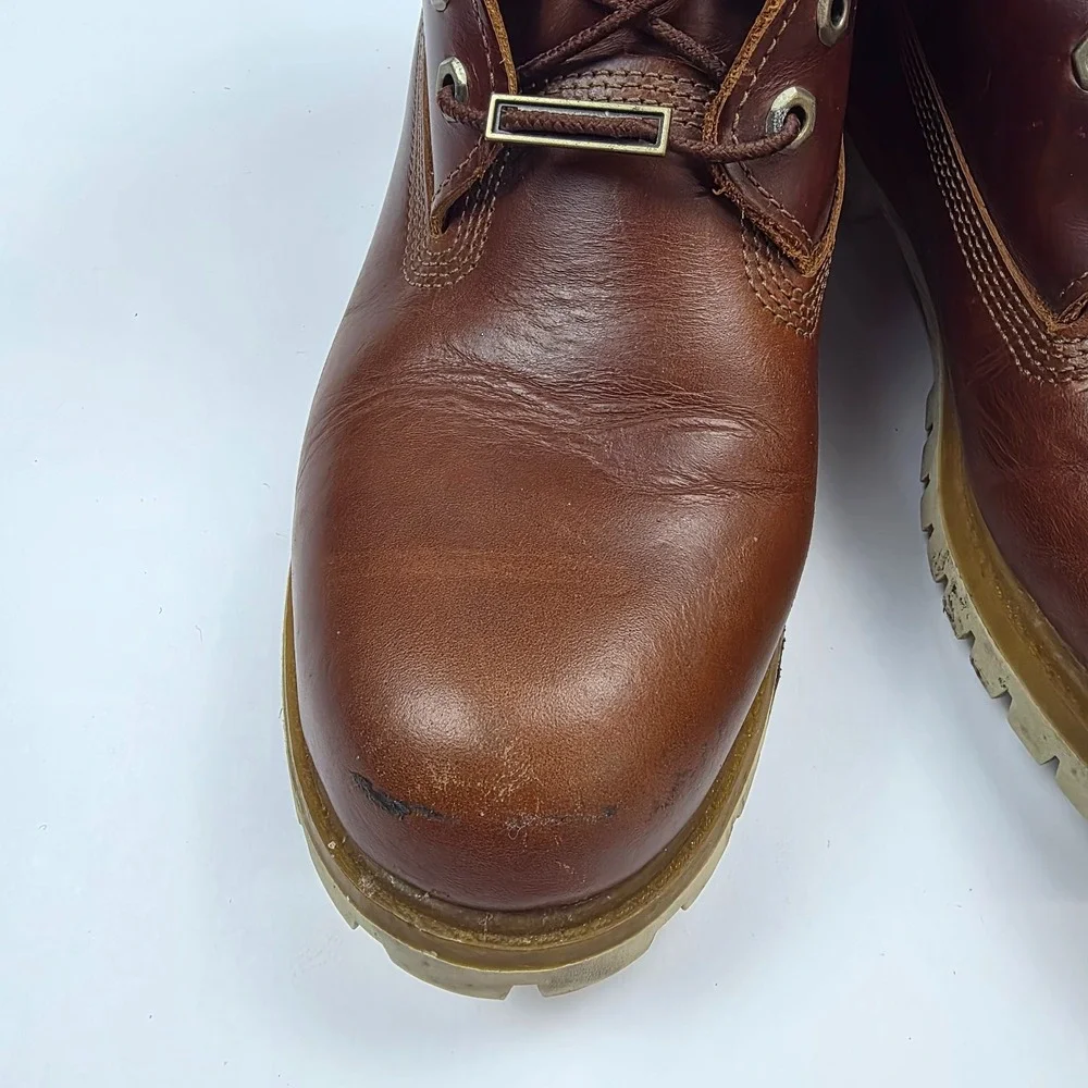 Timberland Hainsworth Premium Leather Brown Boots - Mens 10.5W
